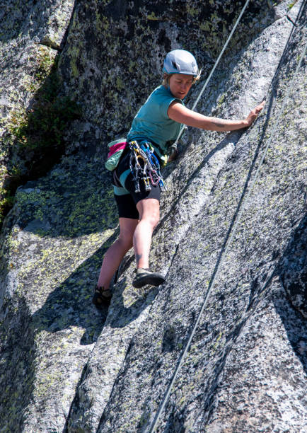 rock climber 2 A rock climber on a granite wall. Close up view shows ropes and other climbing gear.
Donner Summit, California, USA
06/26/2022 robert michaud stock pictures, royalty-free photos & images