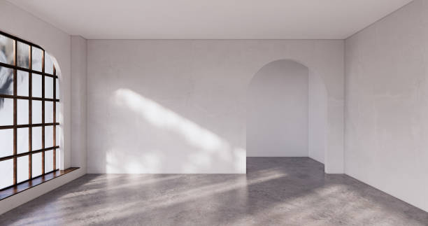 istock Muji style, Empty wooden room,Cleaning japandi room interior, 3D rendering 1442826100