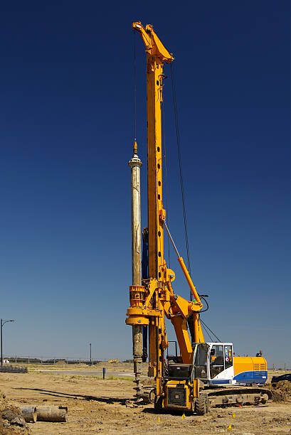 Heavy-duty Rotary Auger stock photo