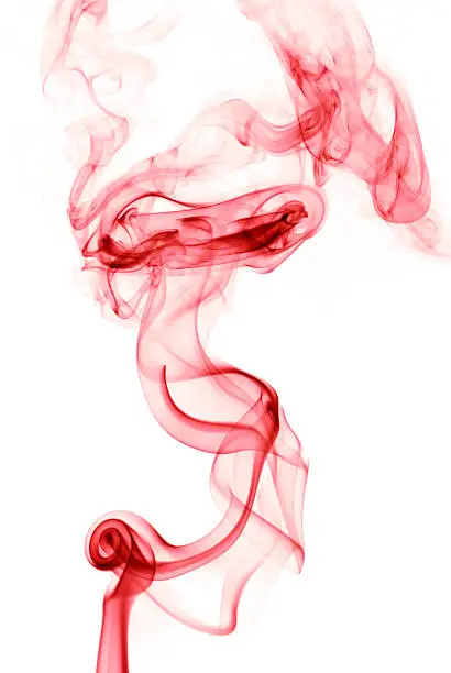 Photo of Red Smoke Isolated