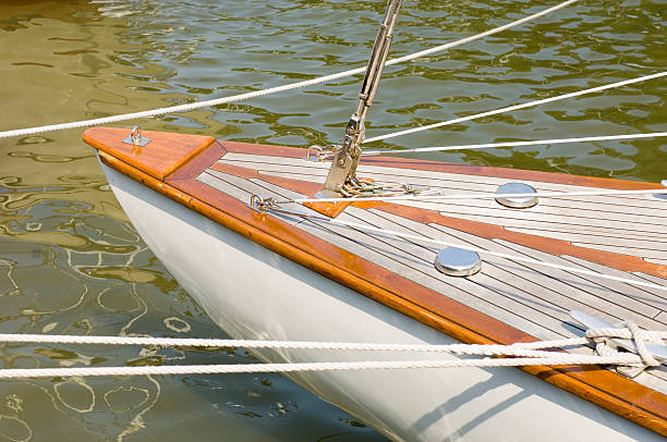 istock Bow of a classic sailing ship 144282839