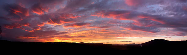 istock Beautiful and Dramatic Sunset Panorama in the Australian Outback 144283166