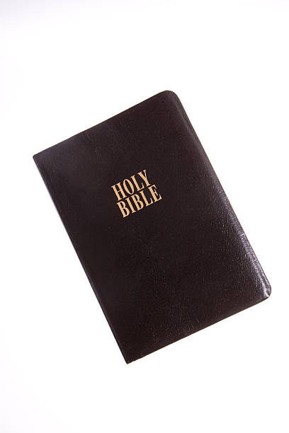 istock black leather-bound holy bible isolated on white tiltef 144283206
