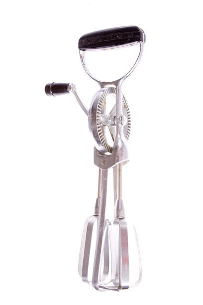 Vintage Old Fashioned Metal Hand Mixer Eggbeater Isolated White Background  Stock Photo - Download Image Now - iStock