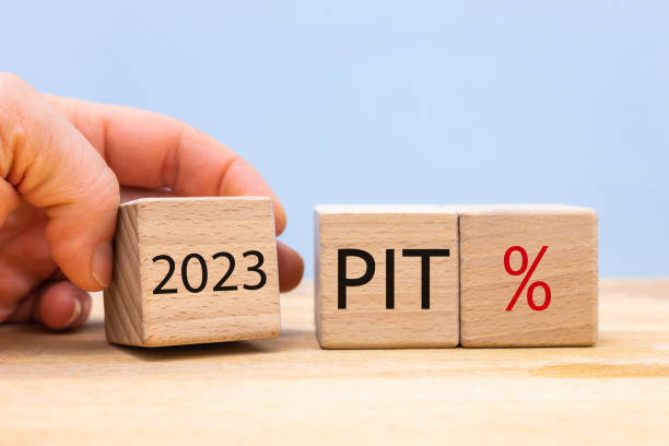 Pit tax settlement in 2023 in Poland, annual income declaration, business concept Pit tax settlement in 2023 in Poland, annual income declaration, financial and business concept Number 36 stock pictures, royalty-free photos & images