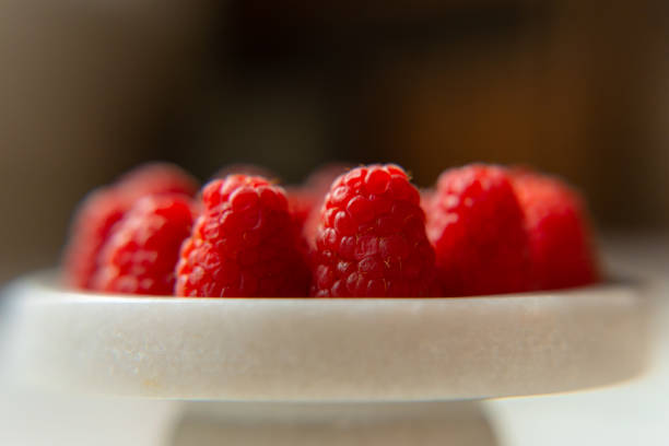 Fresh raspberries close-up