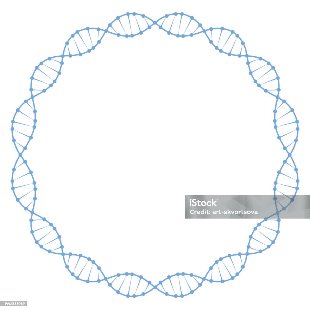 Dna Abstract Vector Dna Abstract Round Vector Background Genetic Code Dna Molecule ...
