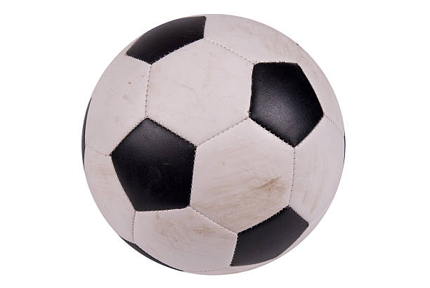 istock Soccer ball with dirt 144283724