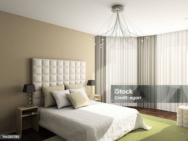 Modern Comfortable Interior Stock Photo - Download Image Now - Bedroom, Decorating, Apartment