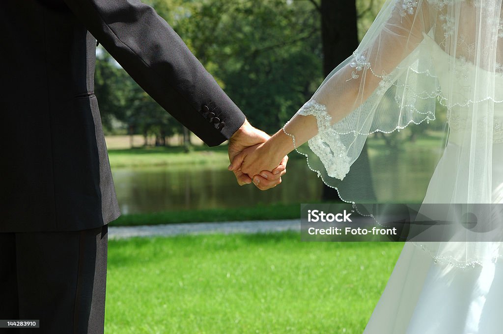 Just married - Lizenzfrei Berühren Stock-Foto