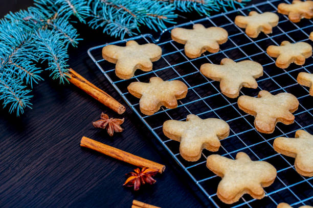 istock Holiday gingerbread man cookie. 1442839715