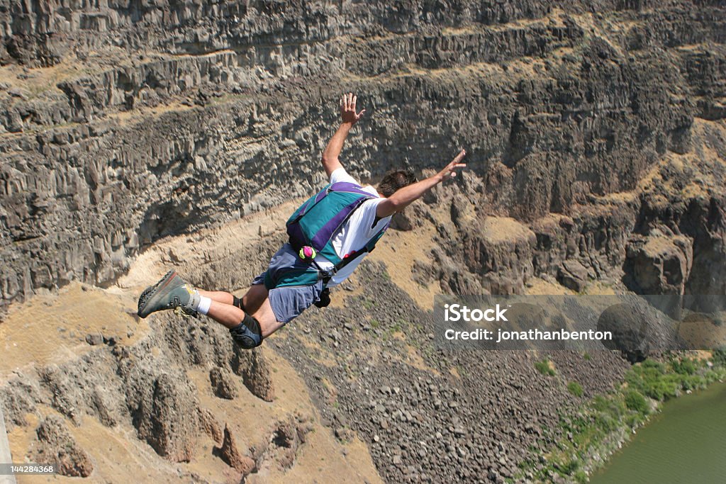 BASE Jumper de extrema - Royalty-free BASE Jump Foto de stock