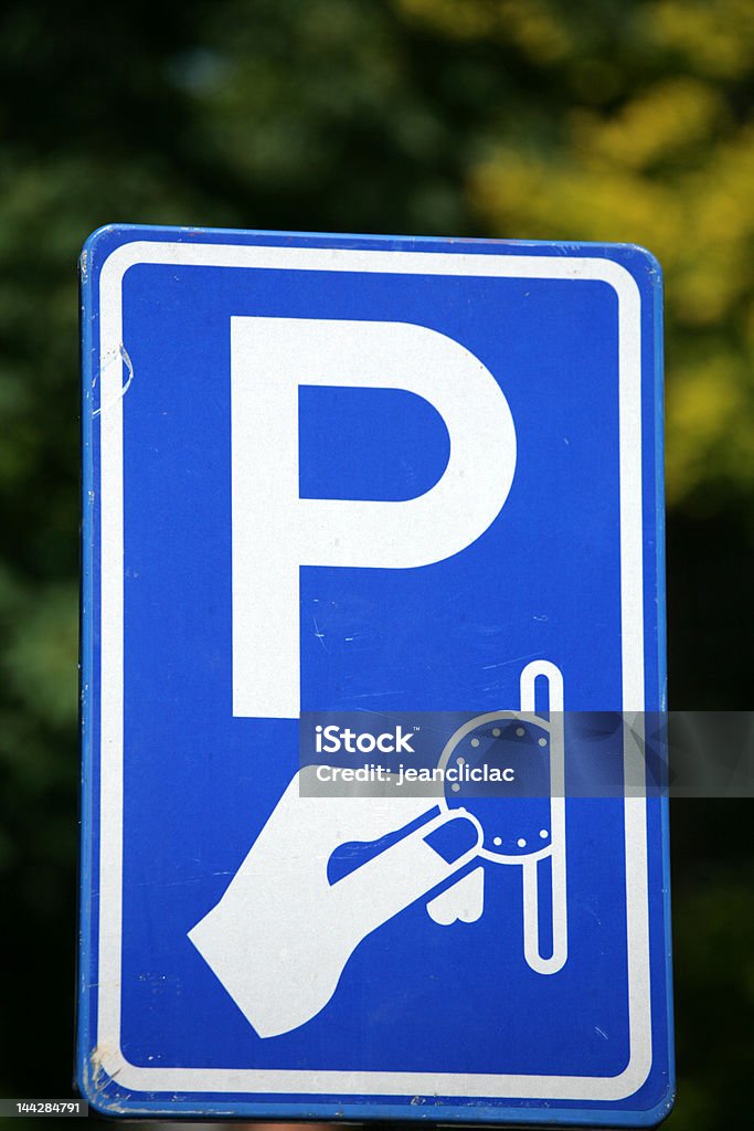 traffic traffic signs in a city: payment parking in amsterdam Blue Stock Photo