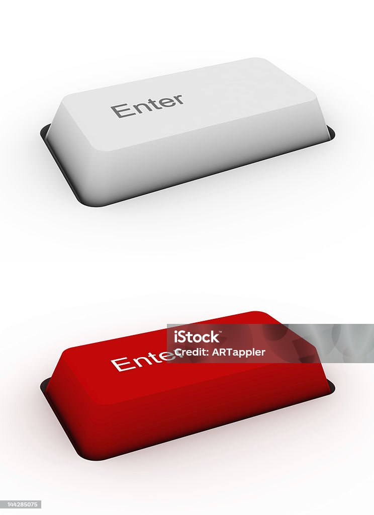 Ingresar botón de teclado - Foto de stock de Botón pulsador libre de derechos