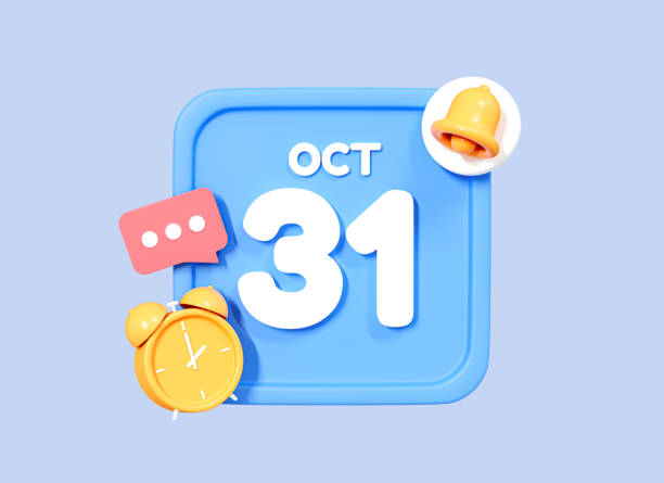 istock 3D Calendar planning with bell notification, alarm clock and message. Meeting reminder planner. Business event plan concept. Cartoon creative design icon isolated on blue background. 3D Rendering 1442852657