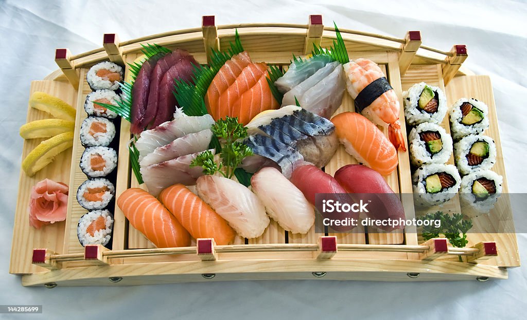 Comida japonesa, Menu para dois - Foto de stock de Alimentação Saudável royalty-free