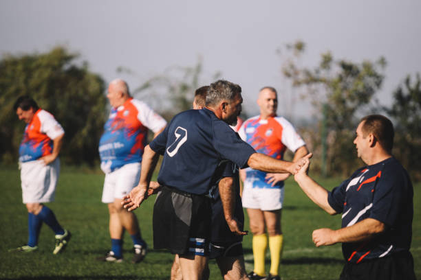 istock amateur rugby vets after the match 1442858170