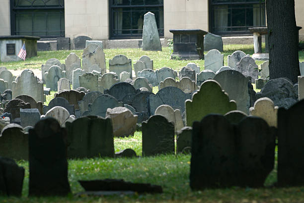 Boston Burial Site stock photo