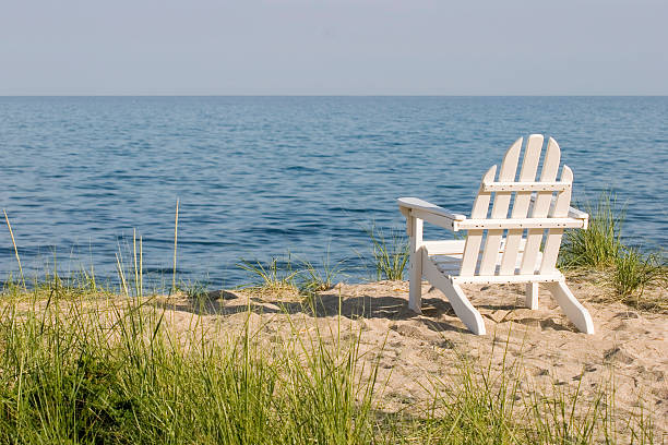 istock white beach chair landscape 144286087