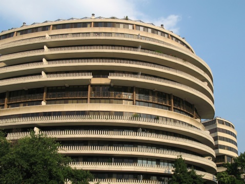 Photo of the Watergate hotel and condominium complex in Washington D.C.