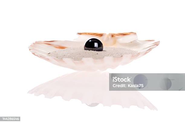 Black Pearl Stock Photo - Download Image Now - Animal Shell, Black Color, Clam - Animal