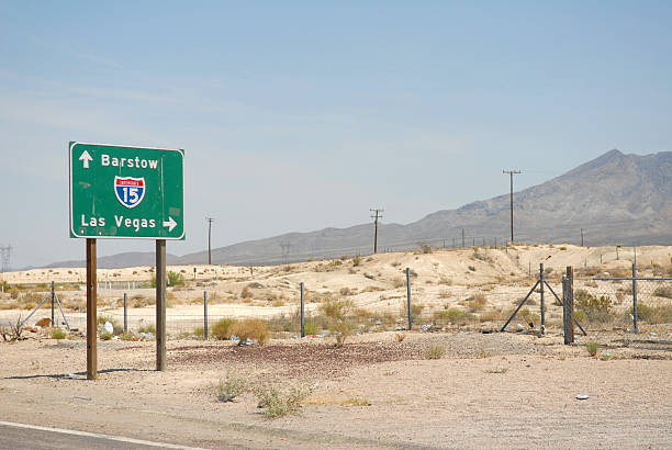 istock Las Vegas & Barstow Road Sign 144286615