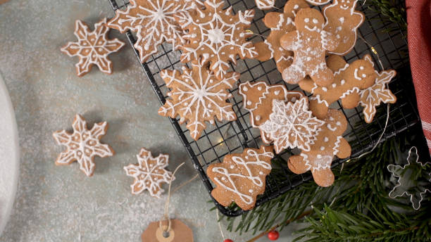 istock Christmas cookies on kitchen countertop 1442866984