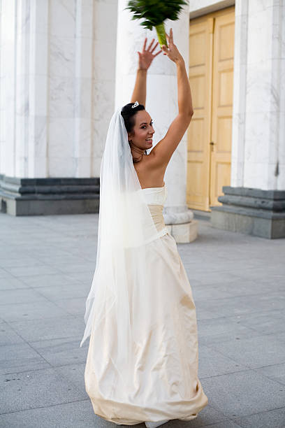istock bride and the wedding bouquet 144286718