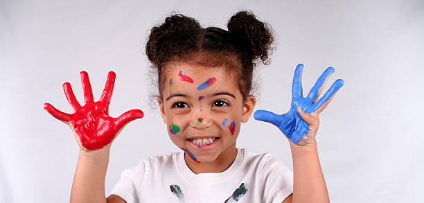 istock Girl and paint 144286813