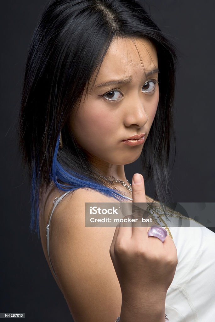 Middle finger - Lizenzfrei 20-24 Jahre Stock-Foto