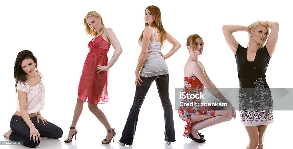 Gruppo di modelli - Foto stock royalty-free di Abbigliamento