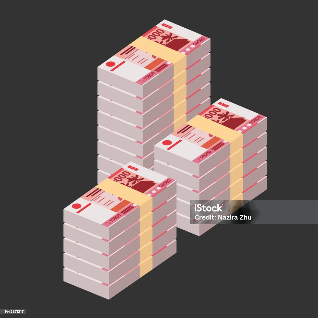 Xpf Cfp Franc Vector Illustration French Overseas Collectivities Money Set ...
