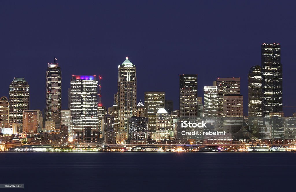 Horizonte de Seattle - Foto de stock de Adulação royalty-free