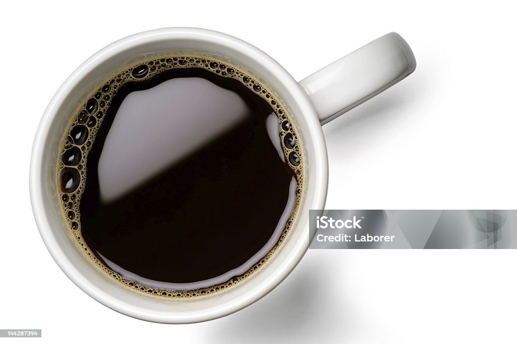 Tazza di caffè con clipping path - Foto stock royalty-free di Caffè - Bevanda