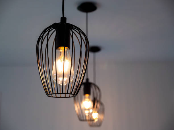 istock Halogen lamps at home 1442879419