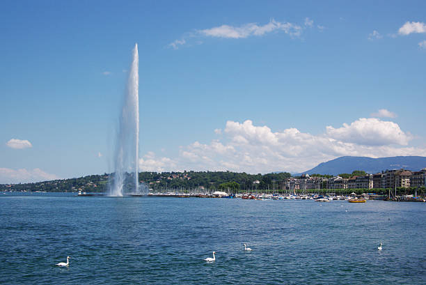 istock Geneva fountain view 144288010