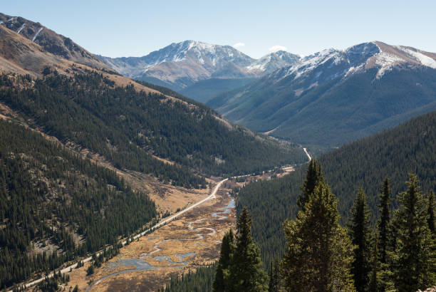 istock Independence Pass in Colorado, view from above 1442880978