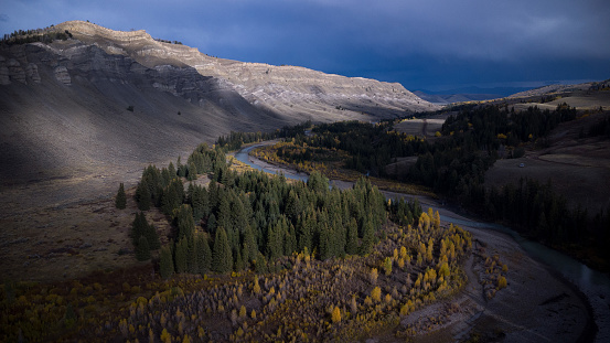 Gros Ventre river from above