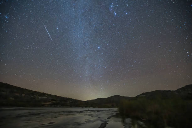 istock Milky Way and Meteors 1442882213
