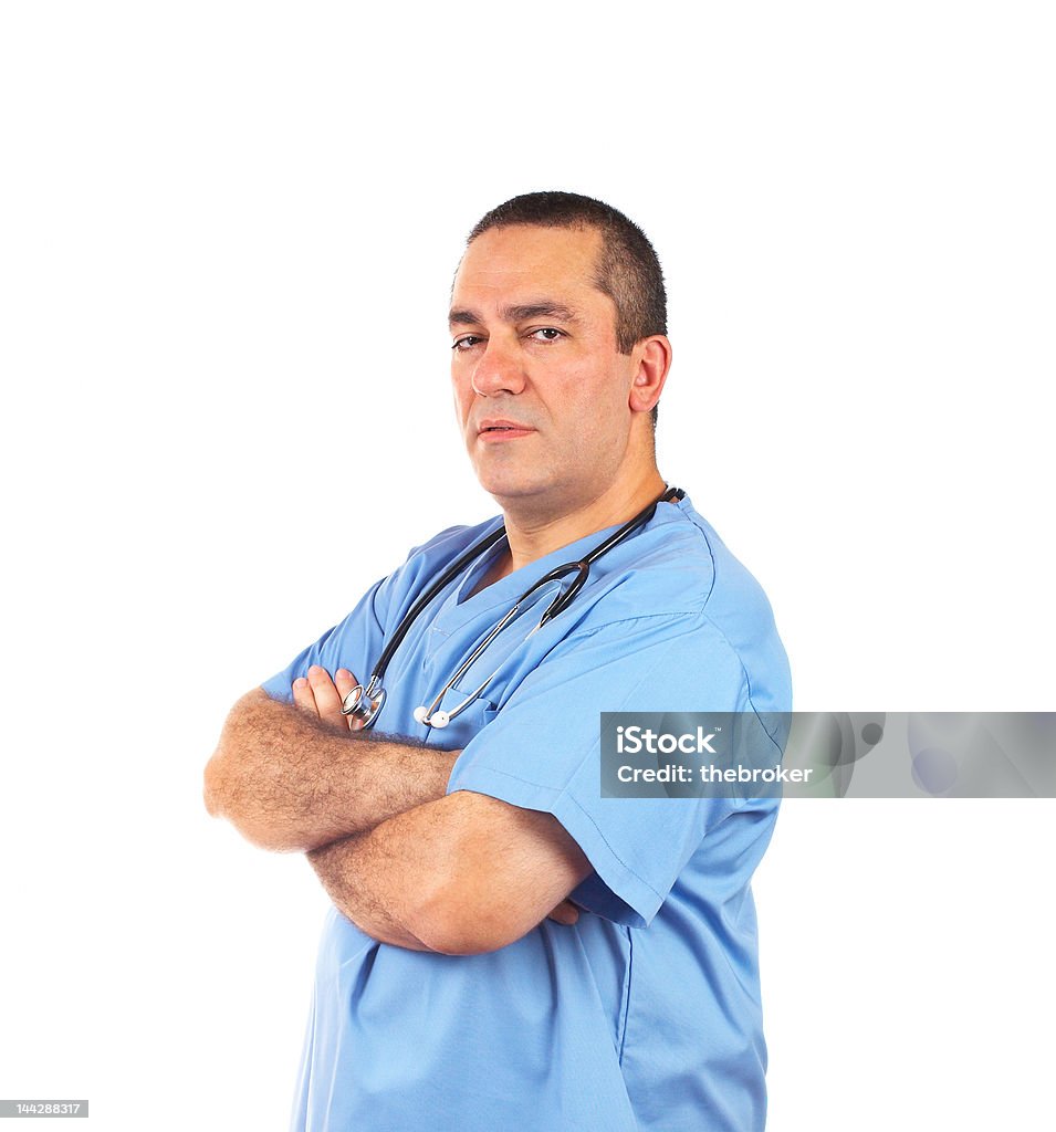 Médico masculino amigável - Royalty-free Acidentes e Desastres Foto de stock