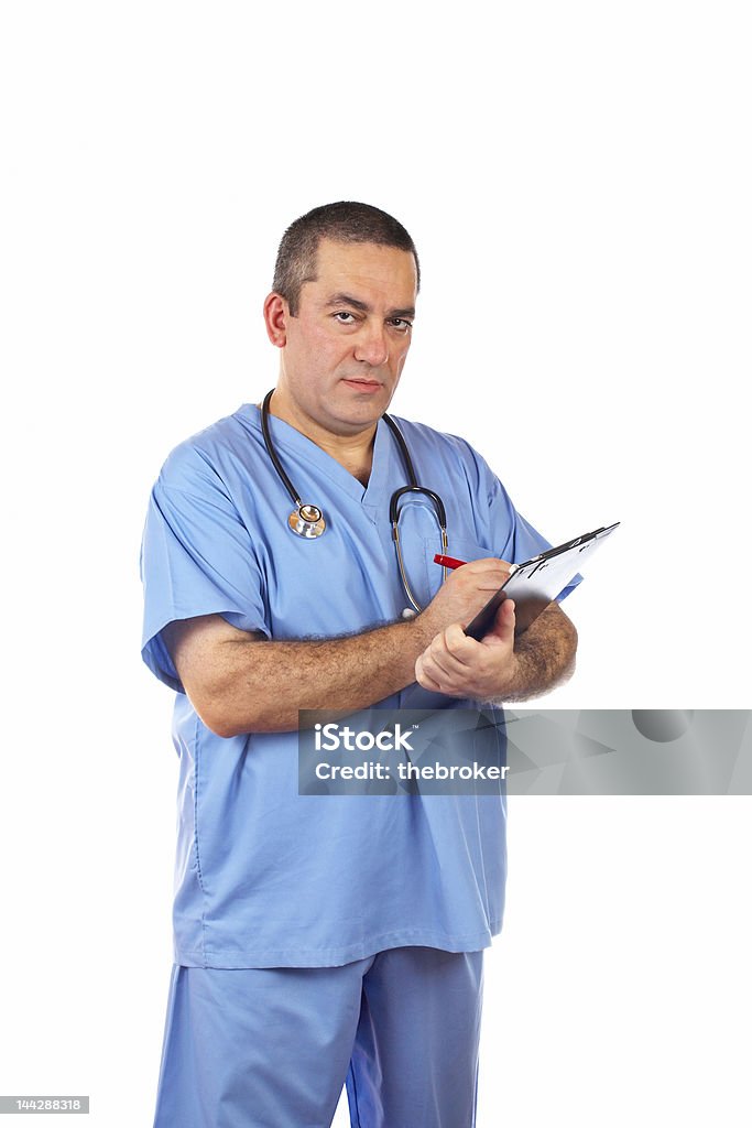 Masculino médico Escrever - Royalty-free Acidentes e Desastres Foto de stock