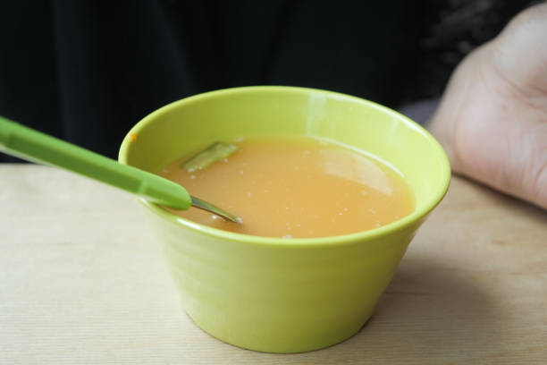 Thai hot spicy soup in bowl