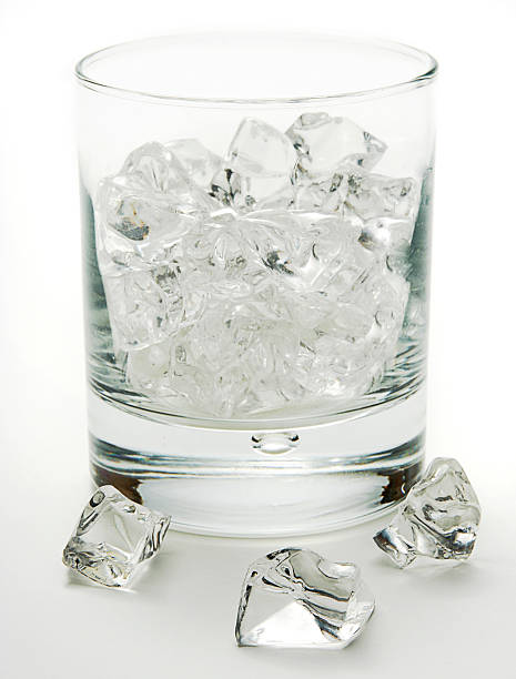 Glass with Ice stock photo