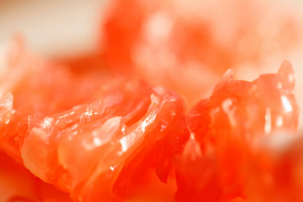 Fruit: Ruby Grapefruit Isolated on White Background