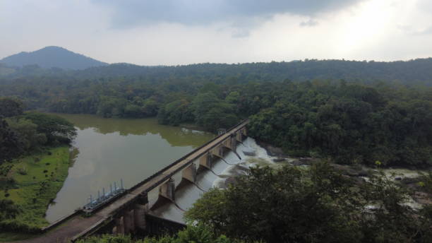 istock Weir at Ottakkal, small check dam in Kollam district, Kerala 1442893266