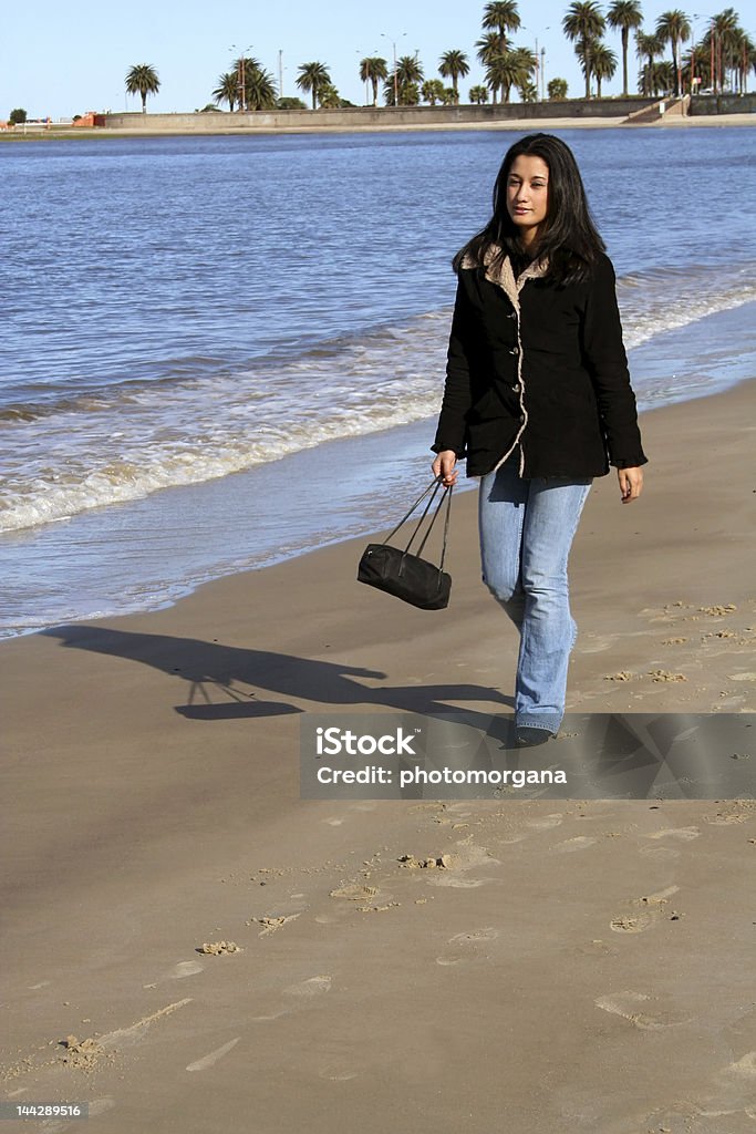 Playa y citylife - Foto de stock de Uruguay libre de derechos