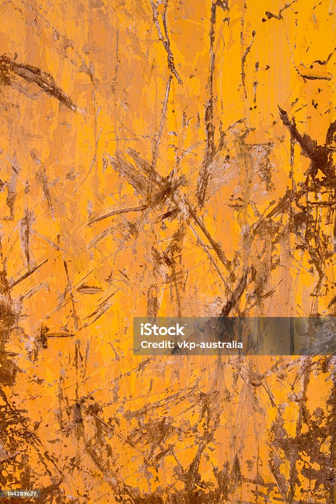 Gelbe rostige Zerkratzt Grunge industriellen Hintergrund Stahl - Lizenzfrei Alt Stock-Foto