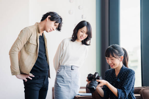 istock Young woman talking with camera 1442897278