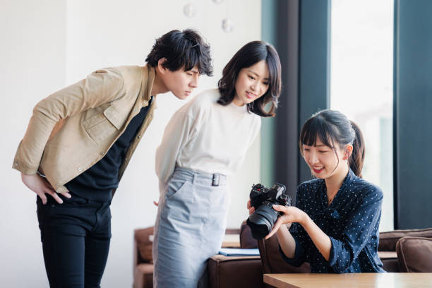 istock Young woman talking with camera 1442897279