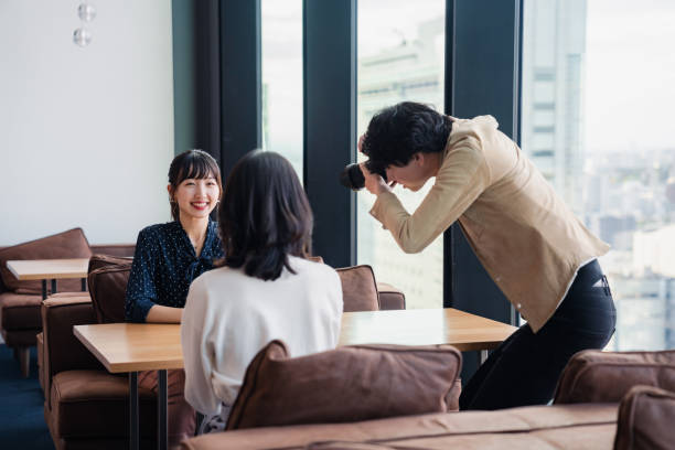 istock Young woman being interviewed by the media 1442898243
